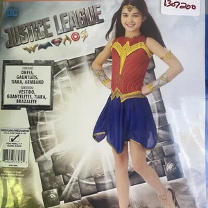Justice League Wonder Woman Halloween Costume Girls Medium 8-10 NEW - Picture 1 of 4