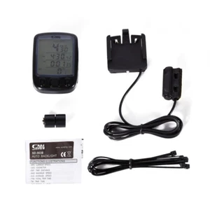 Wireless/Wired Bike Bicycle Computer LCD Speedometer Odometer Speedo Waterproof - Picture 1 of 15