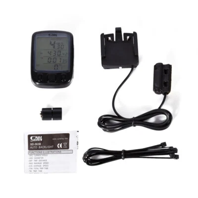 Wireless/Wired Bike Bicycle Computer LCD Speedometer Odometer Speedo Waterproof - Image 1 of 4