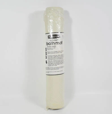 Alfombra de baño Rubbermaid Safti-Grip - Blanco roto - Patrón Chevron - 15,8 x 28 pulgadas Foto 1 de 2