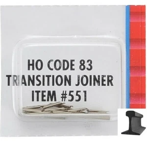Atlas ~ New 2025 ~ Code 83 to Code 100 Transition Rail Joiners ~ 12 Pcs ~ 551-1 - Picture 1 of 1