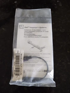 9086C DELL INSPIRON SYSTEMS COMPOSITE TV-OUT ADAPTER CABLE 1999 NEW - Picture 1 of 4