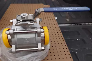 TRU-FLO 4" TRI-CLAMP BALL VALVE 33NF-SN-4" CA - Picture 1 of 5