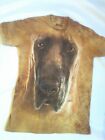 THE MOUNTAIN 3D Dog Great Dane T Shirt Tee Vincent Hie 2011 Brown tie-dye Size M