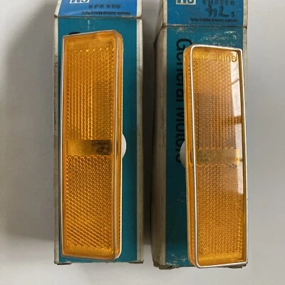 Pontiac Bonneville Catalina GM 1974 luces marcadoras laterales delanteras LH 912267 RH 912268 Foto 1 de 4