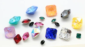 Cristales de piedras cuadradas prismáticas superiores PRIMERO 4499 * todos los colores - Imagen 1 de 24