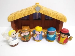 Fisher Price Little People Krippe Weise Männer Engel Josef Stall 2002 Set - Bild 1 von 8