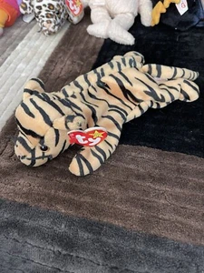 TY Beanie Babies Stripes New With Tags - Picture 1 of 3