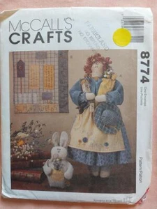 McCall's 8774 Garden Doll, Quilt & Bunny Patterns Designed by Hanging Threads - Picture 1 of 2