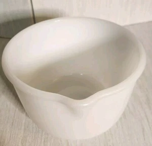 White Vintage Sunbeam Fire King Mixmaster Replacement Glass Mixing Bowl 7" #3 - Picture 1 of 5