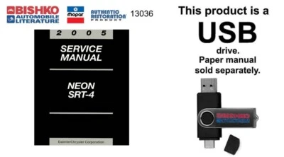 Dodge Neon SRT-4 2005 manual de reparación de servicio de taller USB Foto 1 de 3