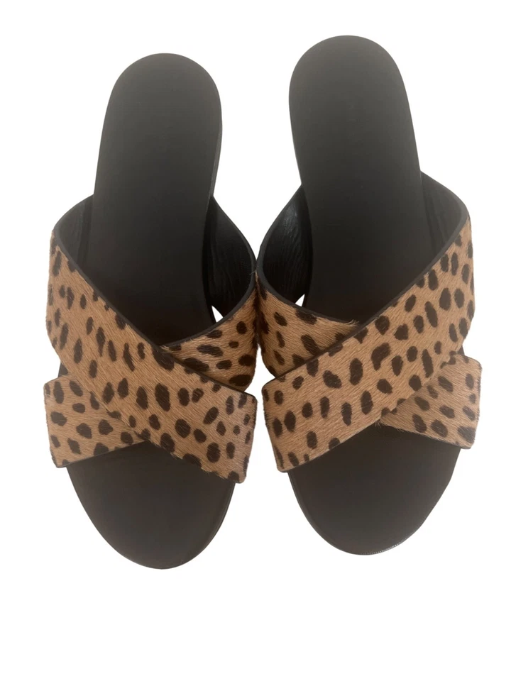 Jenni Kayne Leopard Print Slide Sandals  - Image 1 of 4