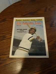 JULY 31,1976-THE SPORTING NEWS-AL OLIVER OF THE PITTSBURGH PIRATES(MINT) - Picture 1 of 1