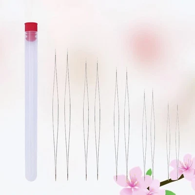  10 Pcs Selbsteinfädelnde Nadeln Zum Perlen Auffädeln Schmuckherstellungsbedarf - Bild 1 von 4