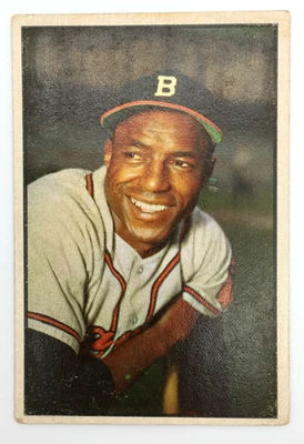 1953 Bowman Color #3 Sam Jethroe - Image 1 of 2