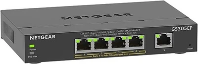 Netgear GS305P-100NAS 5-Port PoE+ Unmanaged 63W Gigabit Switch - OPEN BOX - Image 1 of 4