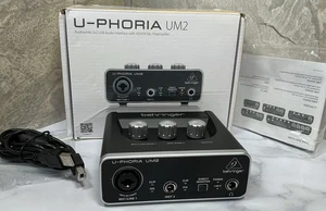 Behringer U-PHORIA UM2 Audiophile 2x2 Xenyx Mic & Instrument Preamplifier - Picture 1 of 12