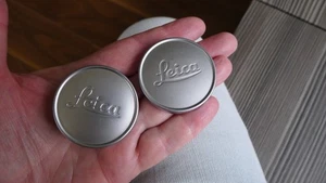 Leica Front Lens Caps size 39mm, Summicron, Summaron etc. Both EXCELLENT - Picture 1 of 3