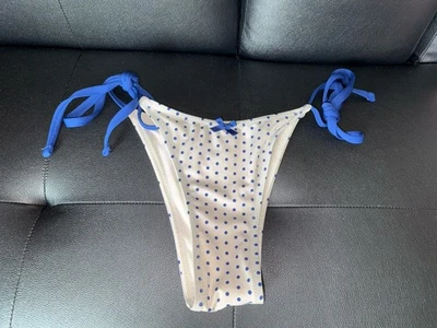 Parte inferior de mini bikini Victoria's Secret rosa a lunares talla mediana para mujer Foto 1 de 2