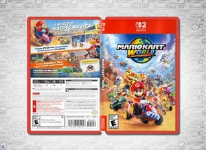 Mario Kart World COVER ART: Double-sided Insert / Case for Nintendo Switch - Picture 1 of 3