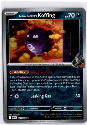 Team Rocket's Koffing Common SV10: Destined Rivals 125/182 NM - Image 1 of 2