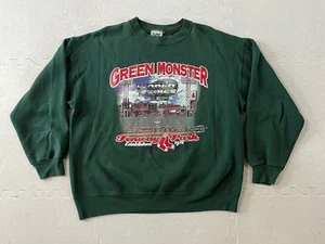 Vintage Lee Green Monster 2004 World Series Fenway Park Crew Neck Sweatshirt L - Bild 1 von 7