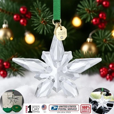2025 CHRISTMAS Crystal ANNUAL EDITION LARGE ORNAMENT 5691172AUTHENTIC W/Gift Bag - Image 1 of 4