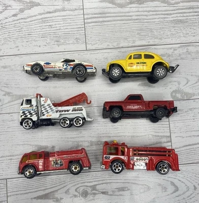 6 Loose Diecast Vintage Cars From 80s & 90s Fire Truck Corvette Stingray USA VW - Image 1 of 4