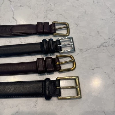 Lote de 4 cinturones de cuero Coach & Grant Thomas vintage - talla 34 Foto 1 de 4