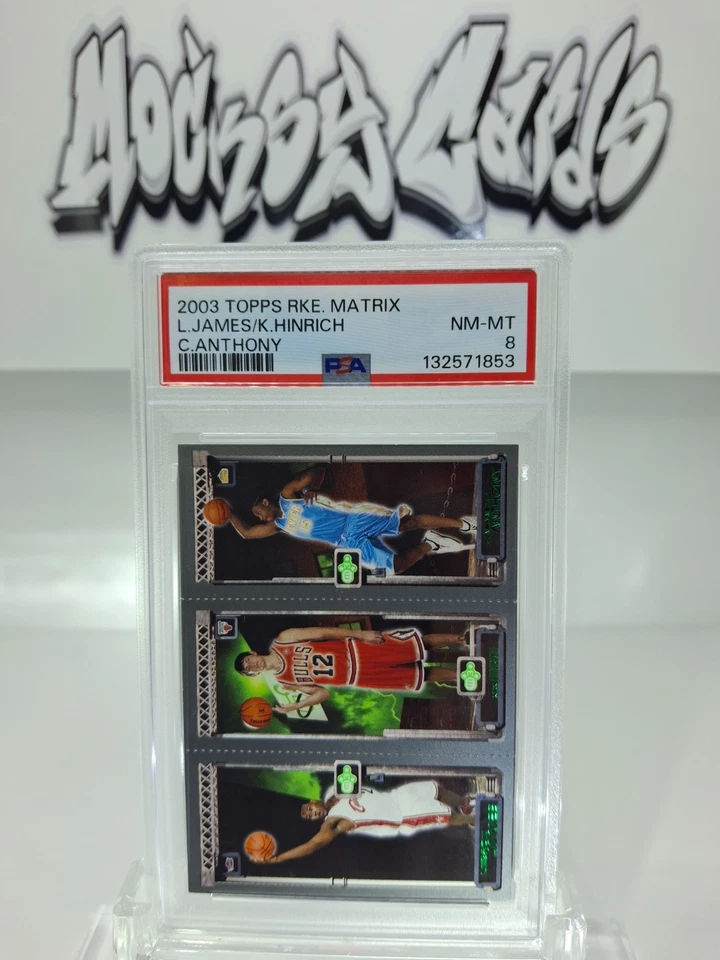 2003 Topps "novato" Matrix Lebron James/K. Hinrich/Carmelo Anthony casi nuevo-como nuevo 8 Foto 1 de 2