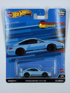 Hot Wheels Deutschland Design Blue Porsche 911 GT3 RS - Picture 1 of 2