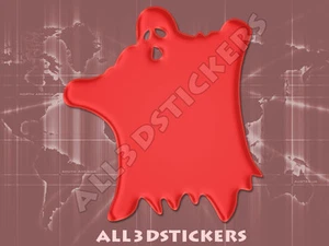 Pegatina Fantasma 3D Relieve - Color Rojo - Picture 1 of 1