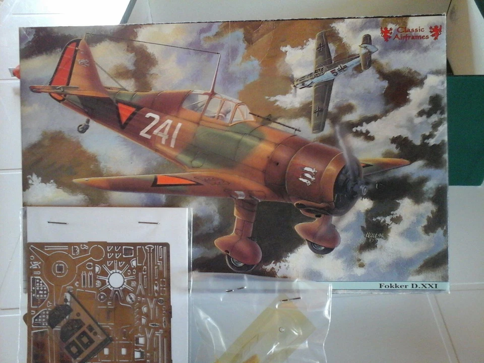 1/48 Classic Airframes FOKKER D.XXI #401 COLLECTION FIRST KIT EDUARD  +docu GIFT - Immagine 1 di 4