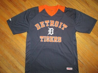 DETROIT TIGERS BASEBALL JERSEY Pullover Sewn Embroidered Logo STITCHES Medium - Image 1 of 4