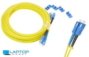 LWL Patchkabel SC/UPC-SC/UPC SM 9/125 Duplex LSZH 10m-20m Glasfaserkabel Neu - Bild 1 von 3