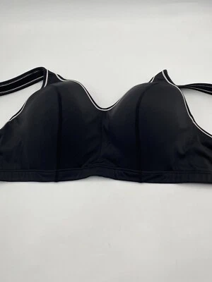 Sujetador deportivo Marika talla 18 negro cobertura completa forrado con aros Foto 1 de 4