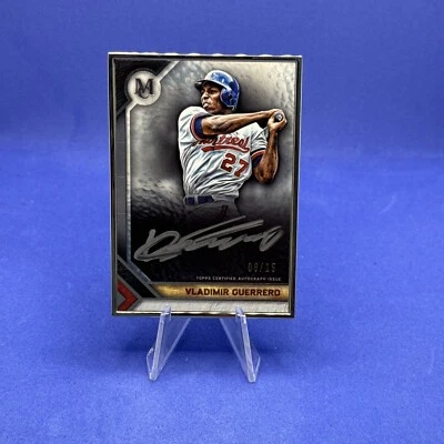 2023 Topps Museum Collection Vladimir Guerrero /15 Metal Framed Auto - Expos - Image 1 of 3