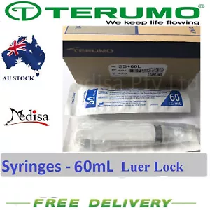 5pcs, 60mL Disposable Terumo Syringes Luer Lock Hypodermic no Needle - Picture 1 of 4