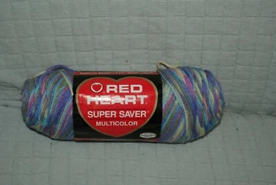 Red Heart 6 Oz. Monet Super Saver  Knit Crochet Craft Yarn Fast Shipping - Image 1 of 3