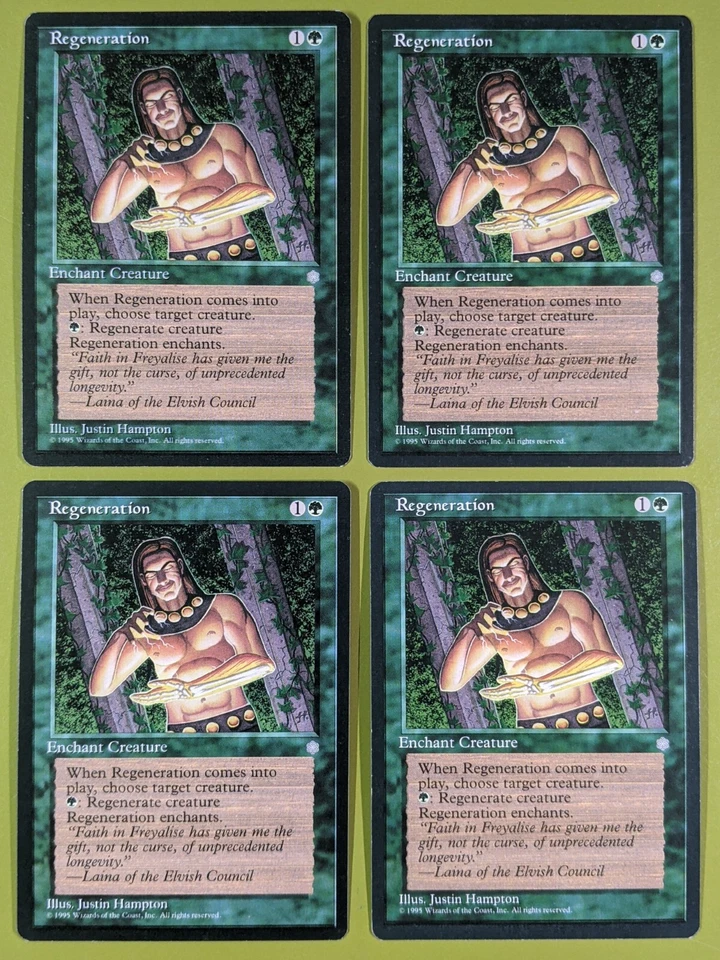 Regeneration x4 Ice Age 4x Playset Magic the Gathering MTG - Image 1 of 1