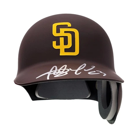Fernando Tatis Jr. Signed San Diego Padres Flat Matte Brown Batting Helmet Cover