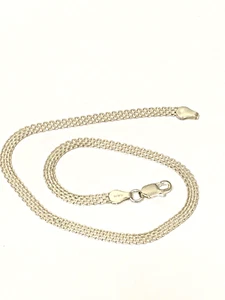 Tobillera de plata de ley .925 Italia estampada 11" de largo - nueva - Imagen 1 de 5
