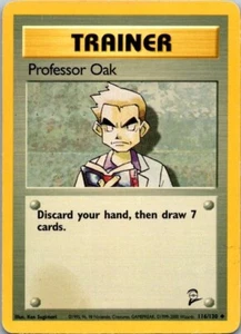 Pokemon TCG Professor Oak Base Set 2 116/130 Regular Unlimited Uncommon - Picture 1 of 2