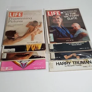 Vintage Life Magazine Lot of 8 Ads History Fashion Political 1970-1972 - Picture 1 of 3