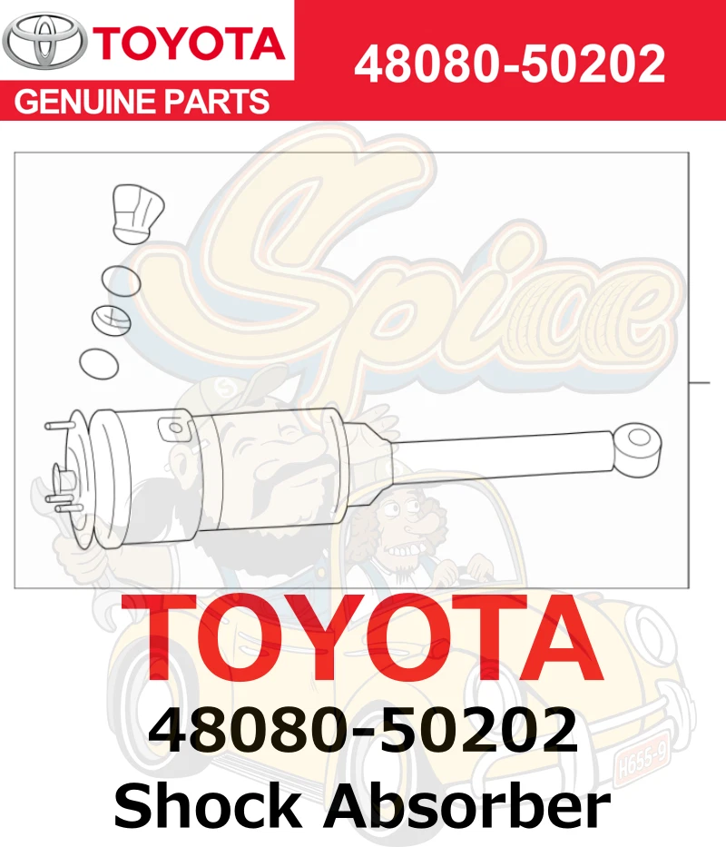 Amortiguador genuino Toyota 2008-2009 Lexus LS600h 48080-50202 Foto 1 de 1