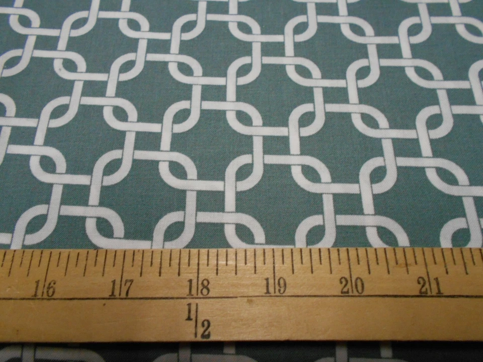 34" Rope Links Spa Blue Fabric - Image 1 of 1