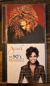 Janet Jackson 2 used CDs Velvet Rope 90s REMIX Collection Remix best of hit - Imagen 1 de 3