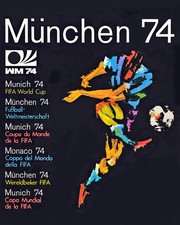 1974 GERMANY FIFA World Cup Poster - 8x10 Photo  