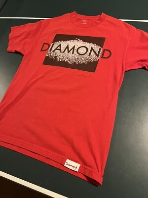 Camiseta Diamond Supply Company Co Graphic Manga Curta MÉDIA Skatista Grunge - Imagem 1 de 4