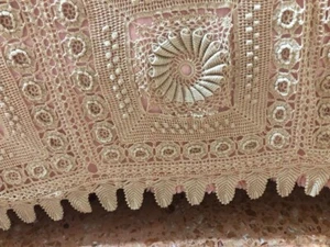 Copriletto uncinetto fatto a mano - Foto 1 di 5